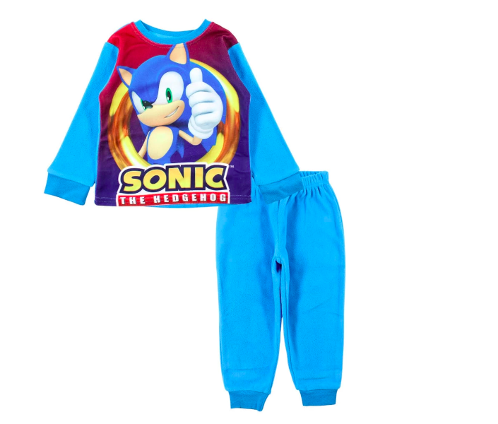 Sonic Fleece Light Blue Pyjamas 